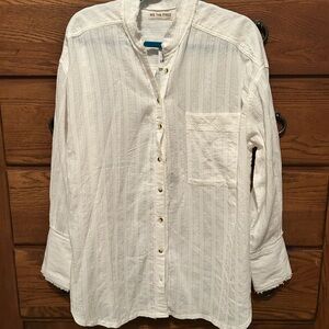 We The Free Textured White Top